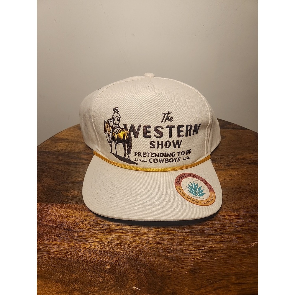 Sendero Provisions Co. Men's Western Show White Graphic Hat Cowboy B134